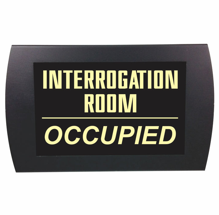 AMERICAN RECORDER "INTERROGATION ROOM OCCUPIED" - LED Lighted Sign - AMERICAN RECORDER TECHNOLOGIES, INC.