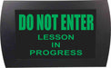 AMERICAN RECORDER - "DO NOT ENTER LESSON IN PROGRESS" LED Lighted Sign - AMERICAN RECORDER TECHNOLOGIES, INC.