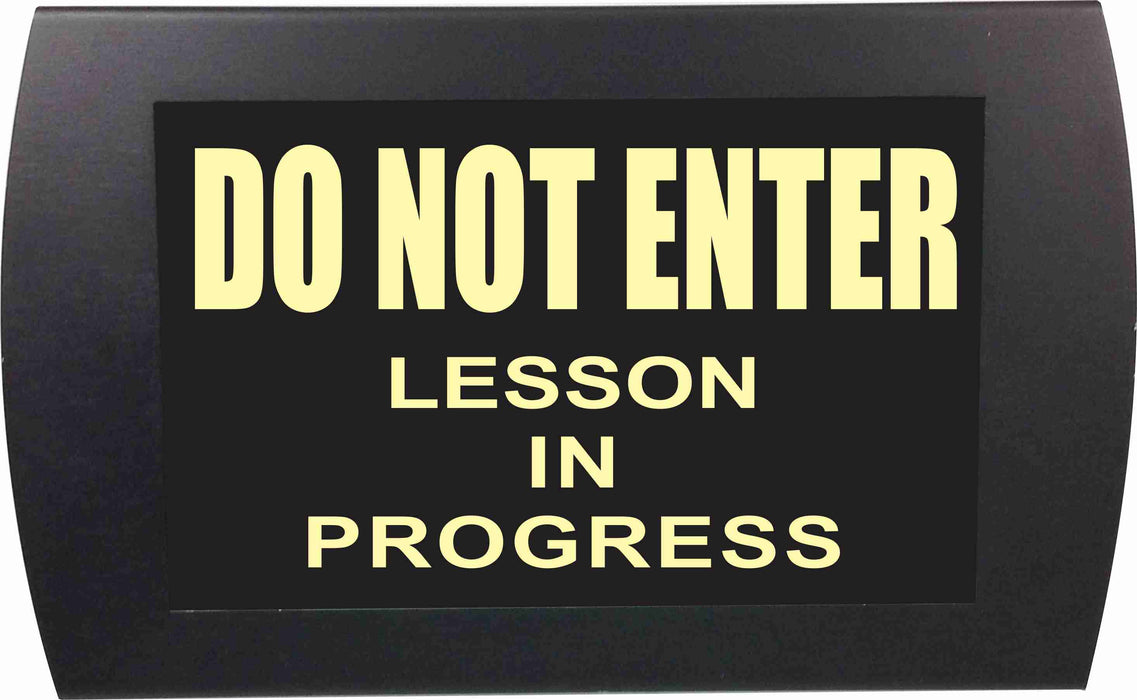 AMERICAN RECORDER - "DO NOT ENTER LESSON IN PROGRESS" LED Lighted Sign - AMERICAN RECORDER TECHNOLOGIES, INC.