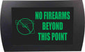 AMERICAN RECORDER - "NO FIREARMS BEYOND THIS POINT" LED Lighted Sign - AMERICAN RECORDER TECHNOLOGIES, INC.