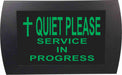 AMERICAN RECORDER - "QUIET PLEASE SERVICE IN PROGRESS" with Star of David LED Lighted Sign - AMERICAN RECORDER TECHNOLOGIES, INC.