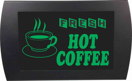 AMERICAN RECORDER - "FRESH HOT COFFEE" LED Lighted Sign - AMERICAN RECORDER TECHNOLOGIES, INC.