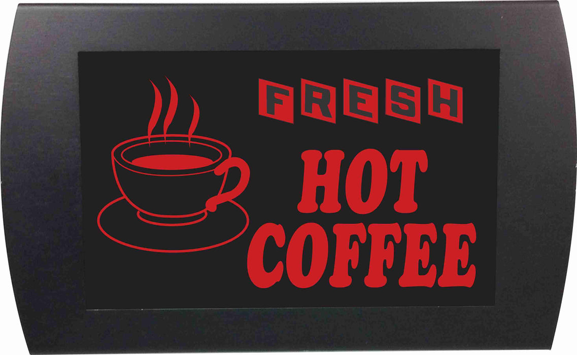 AMERICAN RECORDER - "FRESH HOT COFFEE" LED Lighted Sign - AMERICAN RECORDER TECHNOLOGIES, INC.