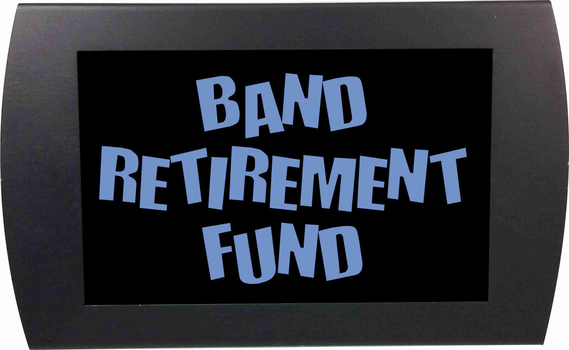 AMERICAN RECORDER - "Band Retirement Fund" LED Lighted Sign with Pole Clamp Kit - AMERICAN RECORDER TECHNOLOGIES, INC.