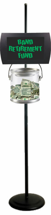 AMERICAN RECORDER - "Band Retirement Fund" LED Lighted Sign with Pole Clamp Kit - AMERICAN RECORDER TECHNOLOGIES, INC.