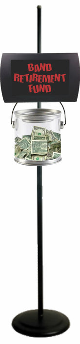 AMERICAN RECORDER - "Band Retirement Fund" LED Lighted Sign with Pole Clamp Kit - AMERICAN RECORDER TECHNOLOGIES, INC.