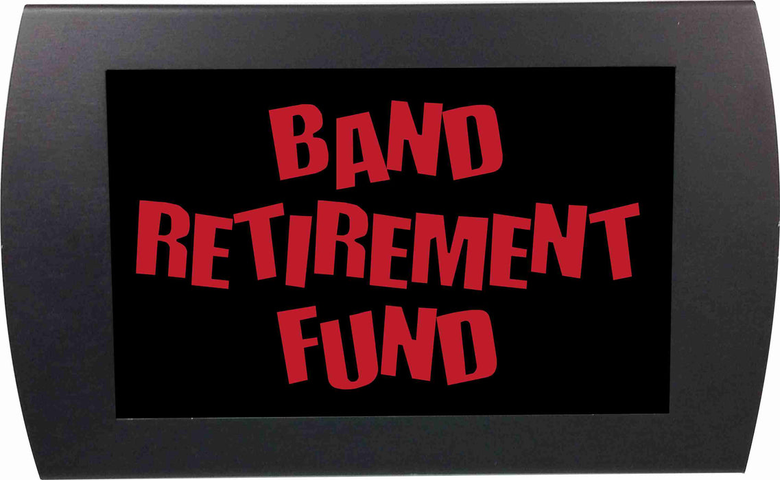 AMERICAN RECORDER - "Band Retirement Fund" LED Lighted Sign with Pole Clamp Kit - AMERICAN RECORDER TECHNOLOGIES, INC.