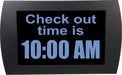 AMERICAN RECORDER - "CHECK OUT TIME" LED Lighted Sign - AMERICAN RECORDER TECHNOLOGIES, INC.