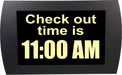 AMERICAN RECORDER - "CHECK OUT TIME" LED Lighted Sign - AMERICAN RECORDER TECHNOLOGIES, INC.