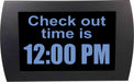 AMERICAN RECORDER - "CHECK OUT TIME" LED Lighted Sign - AMERICAN RECORDER TECHNOLOGIES, INC.