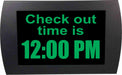 AMERICAN RECORDER - "CHECK OUT TIME" LED Lighted Sign - AMERICAN RECORDER TECHNOLOGIES, INC.