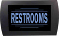 AMERICAN RECORDER - "RESTROOMS" LED Lighted Sign - AMERICAN RECORDER TECHNOLOGIES, INC.