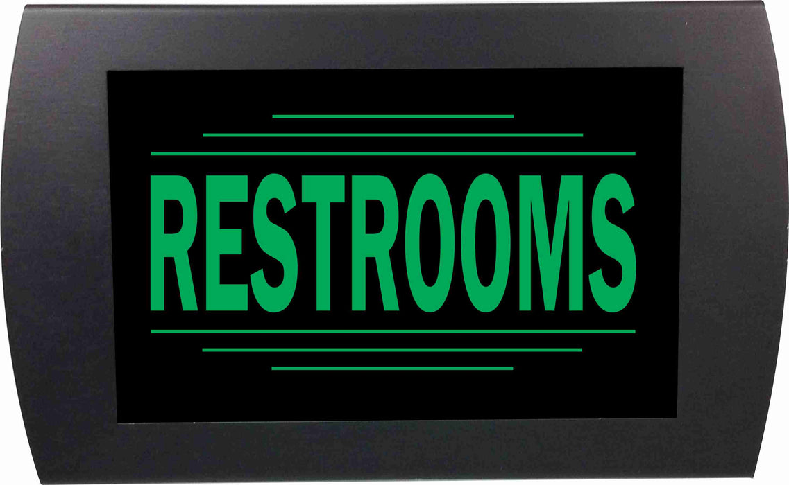 AMERICAN RECORDER - "RESTROOMS" LED Lighted Sign - AMERICAN RECORDER TECHNOLOGIES, INC.