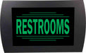 AMERICAN RECORDER - "RESTROOMS" LED Lighted Sign - AMERICAN RECORDER TECHNOLOGIES, INC.