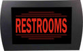 AMERICAN RECORDER - "RESTROOMS" LED Lighted Sign - AMERICAN RECORDER TECHNOLOGIES, INC.