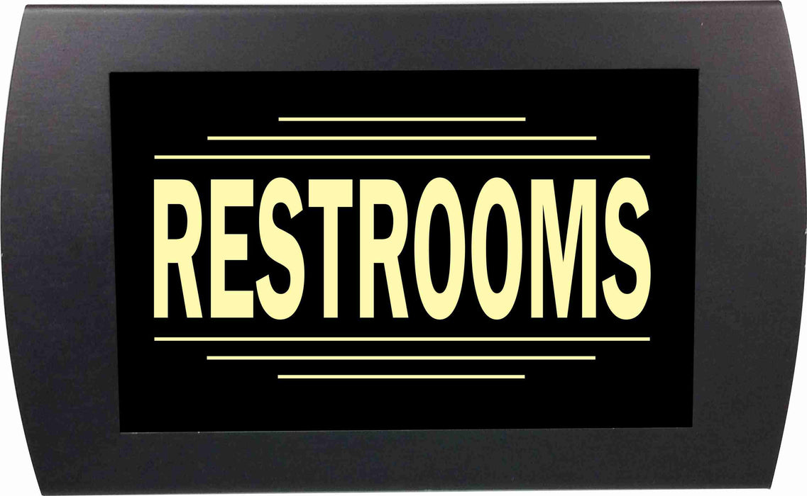 AMERICAN RECORDER - "RESTROOMS" LED Lighted Sign - AMERICAN RECORDER TECHNOLOGIES, INC.