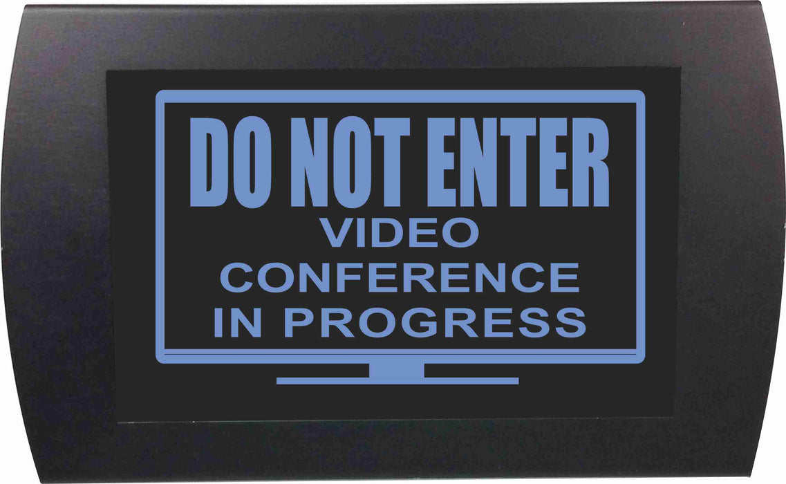 AMERICAN RECORDER - "VIDEO CONFERENCE IN PROGRESS" LED Lighted Sign - AMERICAN RECORDER TECHNOLOGIES, INC.