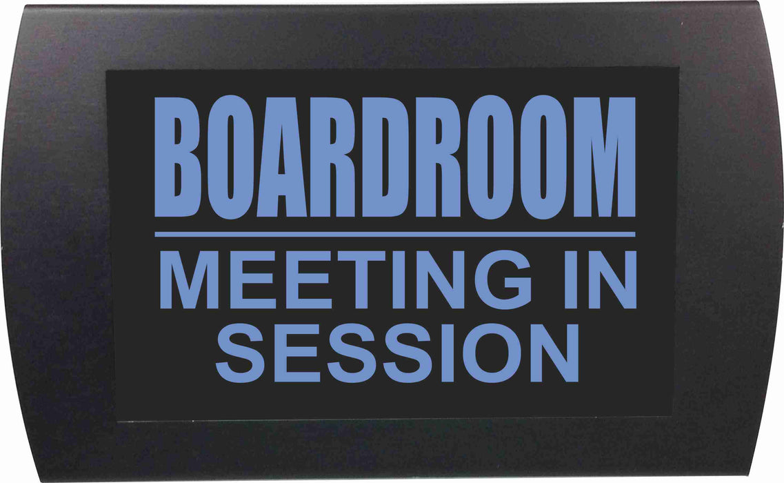 AMERICAN RECORDER - "BOARDROOM MEETING IN SESSION" LED Lighted Sign - AMERICAN RECORDER TECHNOLOGIES, INC.