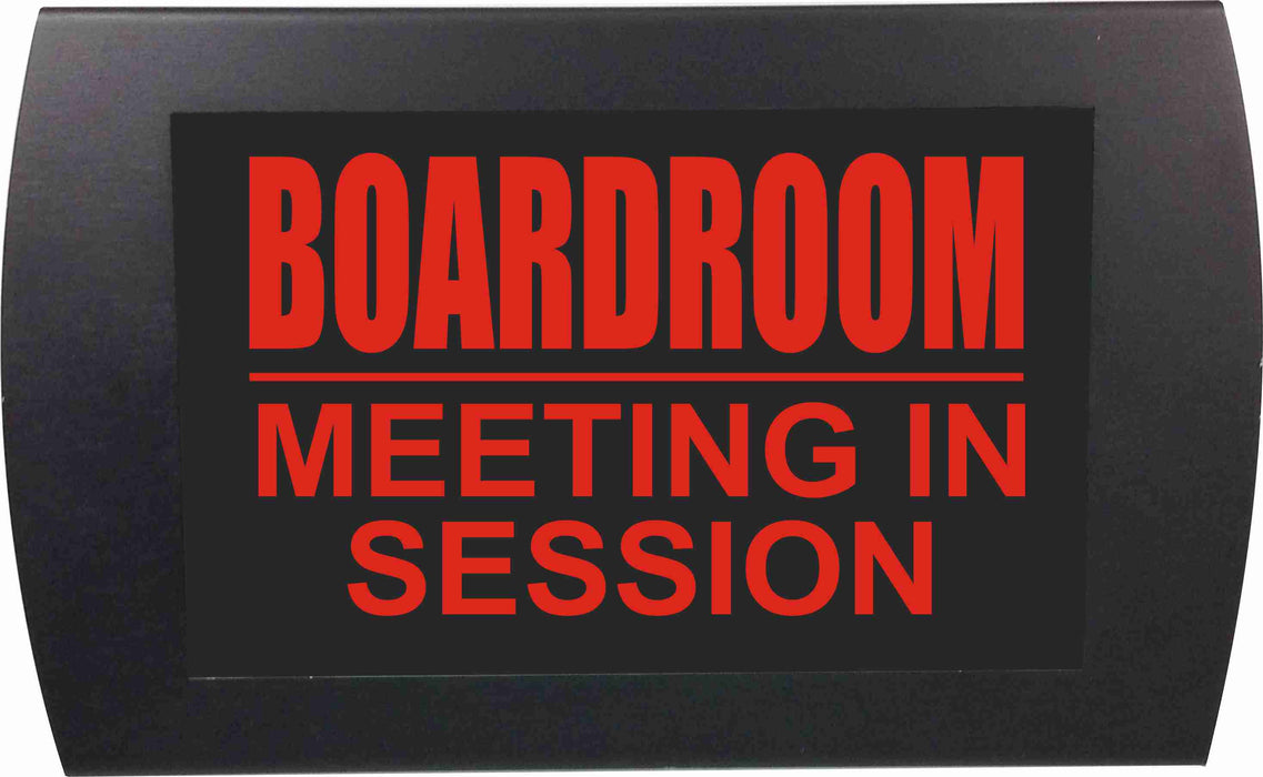 AMERICAN RECORDER - "BOARDROOM MEETING IN SESSION" LED Lighted Sign - AMERICAN RECORDER TECHNOLOGIES, INC.