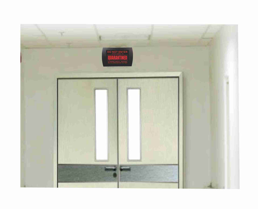 AMERICAN RECORDER - "DO NOT ENTER - QUARANTINED" Wall Mount LED Lighted Sign - AMERICAN RECORDER TECHNOLOGIES, INC.