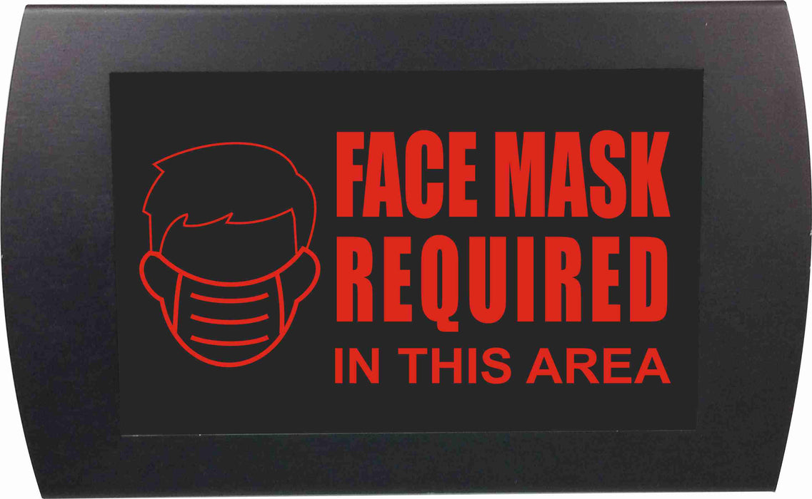 AMERICAN RECORDER - "FACE MASK REQUIRED" LED Lighted Sign - AMERICAN RECORDER TECHNOLOGIES, INC.