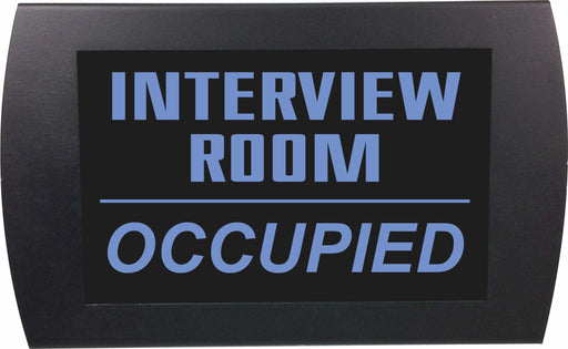 AMERICAN RECORDER "INTERVIEW ROOM OCCUPIED" - LED Lighted Sign - AMERICAN RECORDER TECHNOLOGIES, INC.