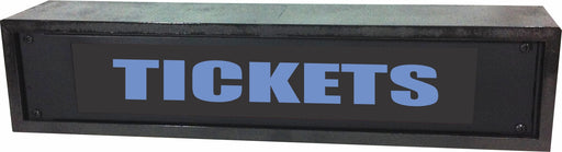 AMERICAN RECORDER - 2RU "TICKETS" LED Lighted Sign with Enclosure - AMERICAN RECORDER TECHNOLOGIES, INC.