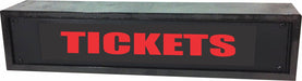 AMERICAN RECORDER - 2RU "TICKETS" LED Lighted Sign with Enclosure - AMERICAN RECORDER TECHNOLOGIES, INC.