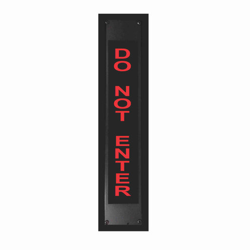 AMERICAN RECORDER - 2RU "DO NOT ENTER" Vertical LED Lighted Sign with Enclosure - AMERICAN RECORDER TECHNOLOGIES, INC.