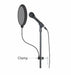 AMERICAN RECORDER 6" Recording Pop Filter with 12 inch gooseneck - AMERICAN RECORDER TECHNOLOGIES, INC.