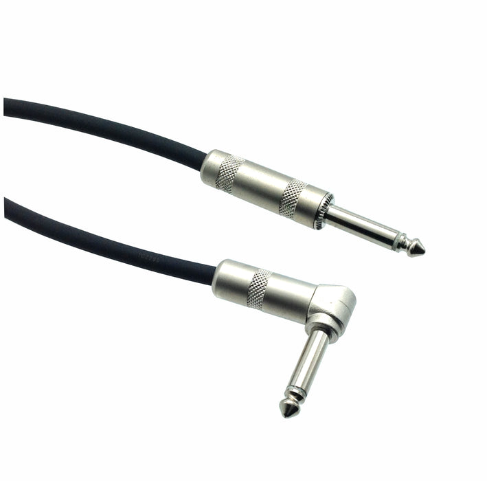 AMERICAN RECORDER High Performance Guitar Cable - 1/4" Straight to Right Angle - AMERICAN RECORDER TECHNOLOGIES, INC.