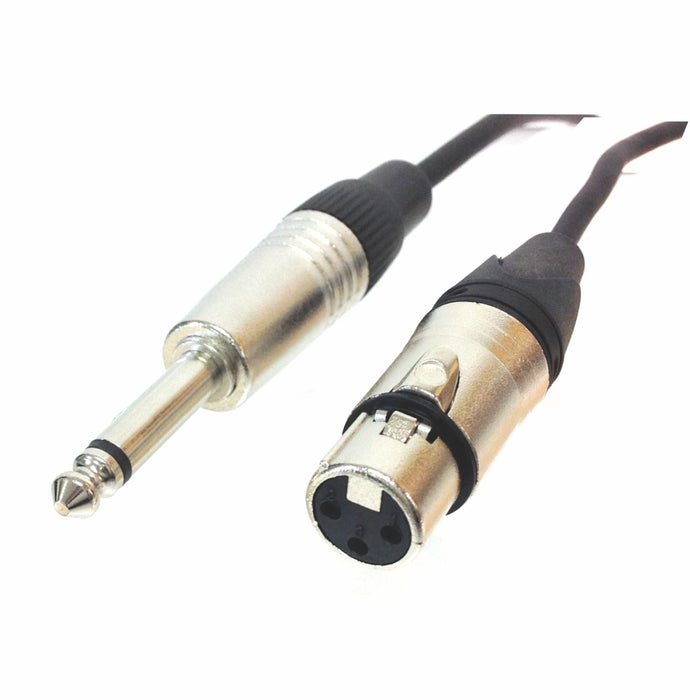 1/4 inch TS Male to XLR Female Unbalanced Mic/Audio Cable — AMERICAN  RECORDER TECHNOLOGIES, INC.