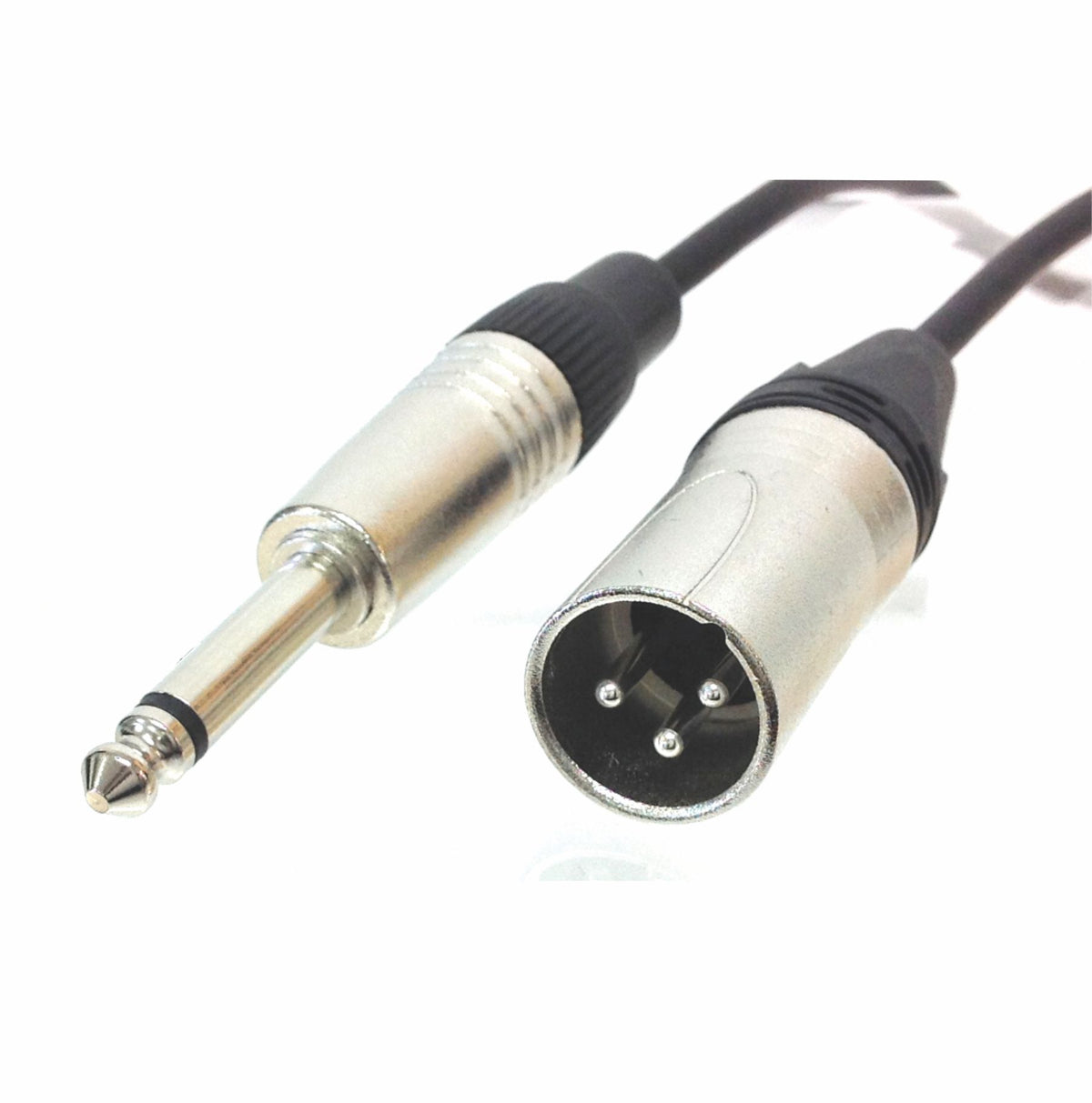 1/4 inch TS Male to XLR Male Unbalanced Mic/Audio Cable — AMERICAN RECORDER  TECHNOLOGIES, INC.