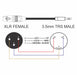 3.5mm TRS Male to XLR Female Balanced Mic/Audio Cable - AMERICAN RECORDER TECHNOLOGIES, INC.