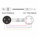 1/4 inch TRS Male to XLR Female Balanced Mic/Audio Cable - AMERICAN RECORDER TECHNOLOGIES, INC.