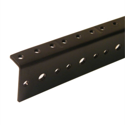 20 Space Steel Rack Rail with 10-32 thread hole - Black - AMERICAN RECORDER TECHNOLOGIES, INC.