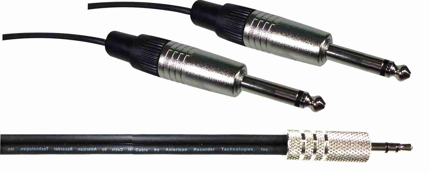 PRO Series 3.5mm to Dual 1/4" Male - AMERICAN RECORDER TECHNOLOGIES, INC.
