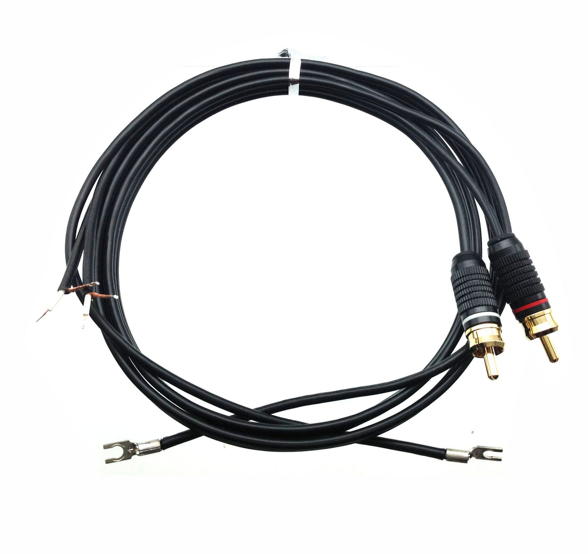 Turntable Cable RCA to Bare End with Ground Lugs — AMERICAN RECORDER  TECHNOLOGIES, INC.