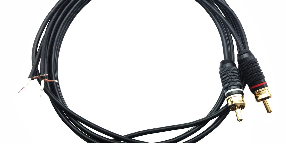 Turntable Cable RCA to RCA with Ground Lugs — AMERICAN RECORDER  TECHNOLOGIES, INC.