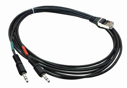 RJ45 (male) to Dual 3.5mm TRS (male) Cable for AXIA - 6 feet - AMERICAN RECORDER TECHNOLOGIES, INC.