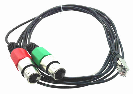 RJ45 (male) to Dual XLR (female) Cable for AXIA - 6 feet - AMERICAN RECORDER TECHNOLOGIES, INC.