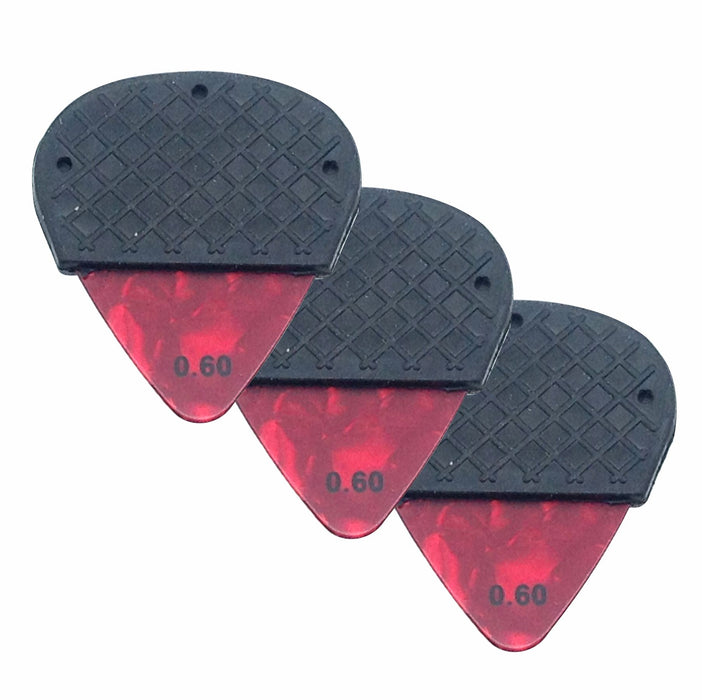 Celluloid  Guitar Pick with Removable Dynamic Knurl Rubber Grip - AMERICAN RECORDER TECHNOLOGIES, INC.