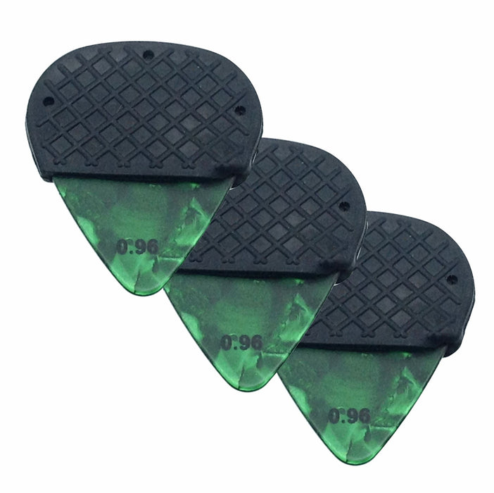 Celluloid  Guitar Pick with Removable Dynamic Knurl Rubber Grip - AMERICAN RECORDER TECHNOLOGIES, INC.