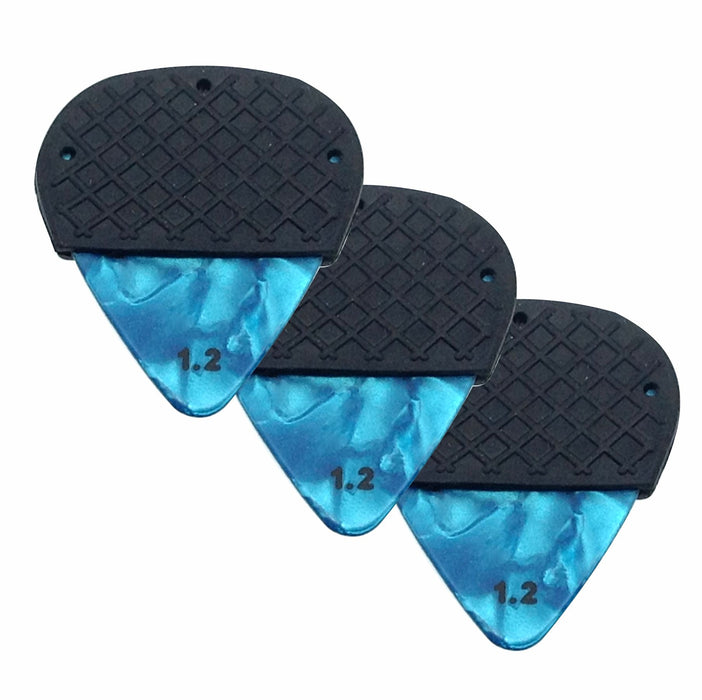 Celluloid  Guitar Pick with Removable Dynamic Knurl Rubber Grip - AMERICAN RECORDER TECHNOLOGIES, INC.