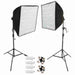 Zumm Photo DELUXE DUAL 20" SOFTBOX KIT with 4 CFL BULBS AND STANDS - AMERICAN RECORDER TECHNOLOGIES, INC.