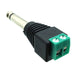 1/4 Inch Mono Male to Screw Terminal Adapter - AMERICAN RECORDER TECHNOLOGIES, INC.