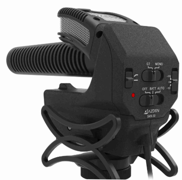 AZDEN Stereo Shotgun Microphone for DSLR - AMERICAN RECORDER TECHNOLOGIES, INC.