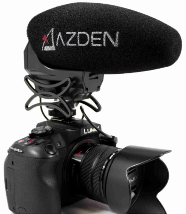 AZDEN Stereo Shotgun Microphone for DSLR - AMERICAN RECORDER TECHNOLOGIES, INC.