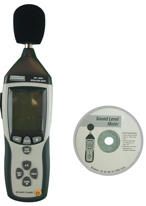 Deluxe Sound Level Meter with Data Logging Software - AMERICAN RECORDER TECHNOLOGIES, INC.