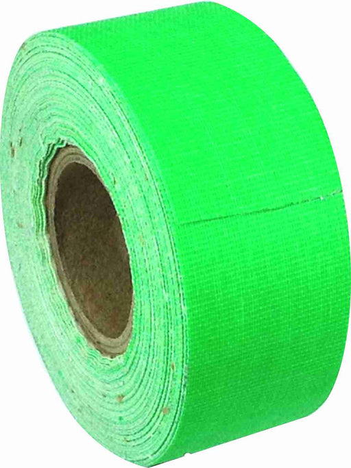 American Recorder 1" x 8 Yards Mini Roll Gaffers Tape - Neon Green - AMERICAN RECORDER TECHNOLOGIES, INC.